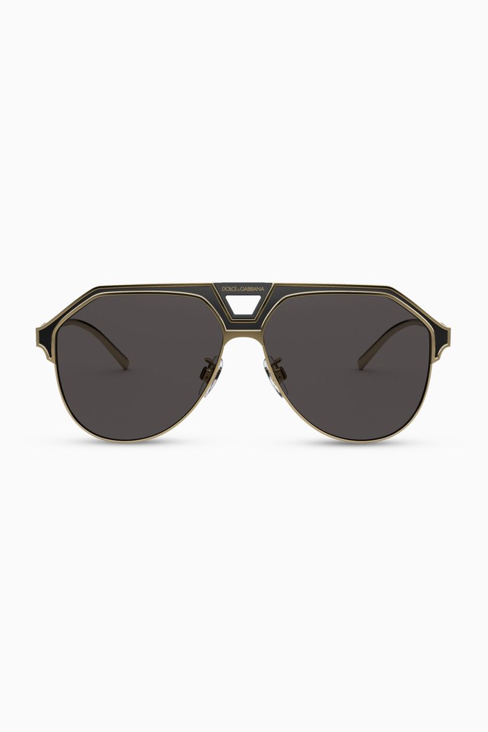 

Miami Aviator Sunglasses in Metal, Black