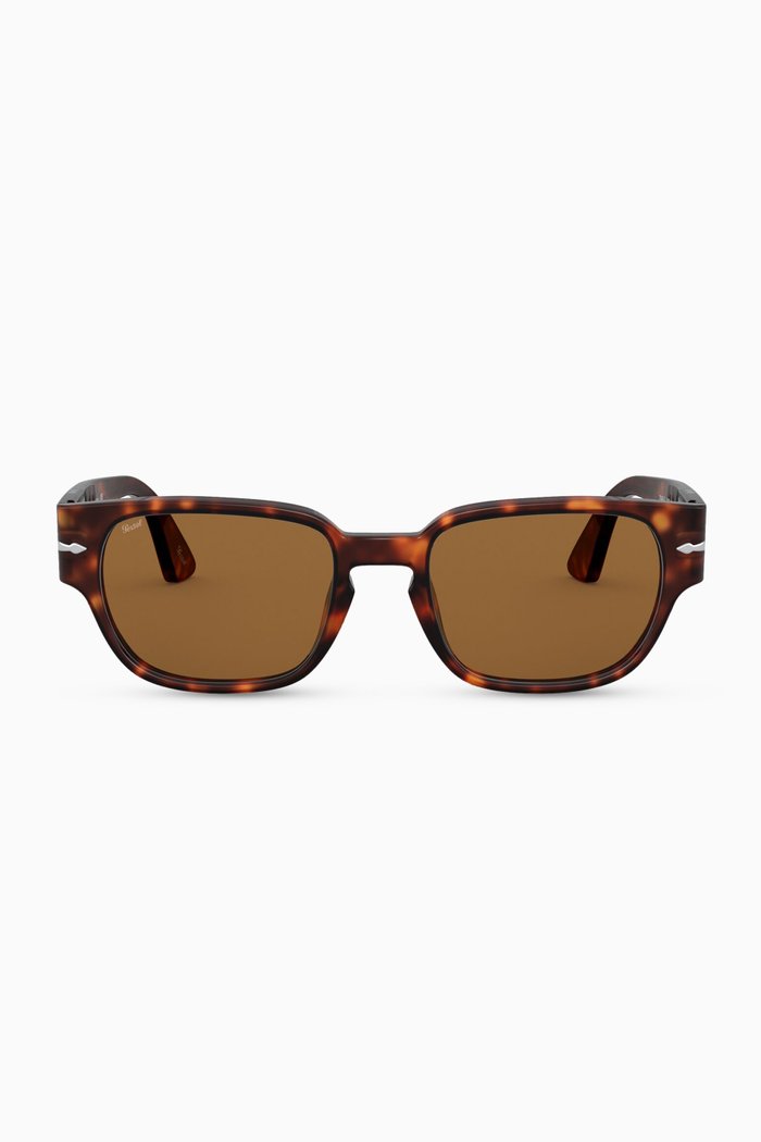 

PO3245S Sunglasses in Acetate, Brown