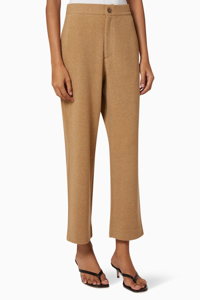 

Fleece Tapered Pants, Neutral