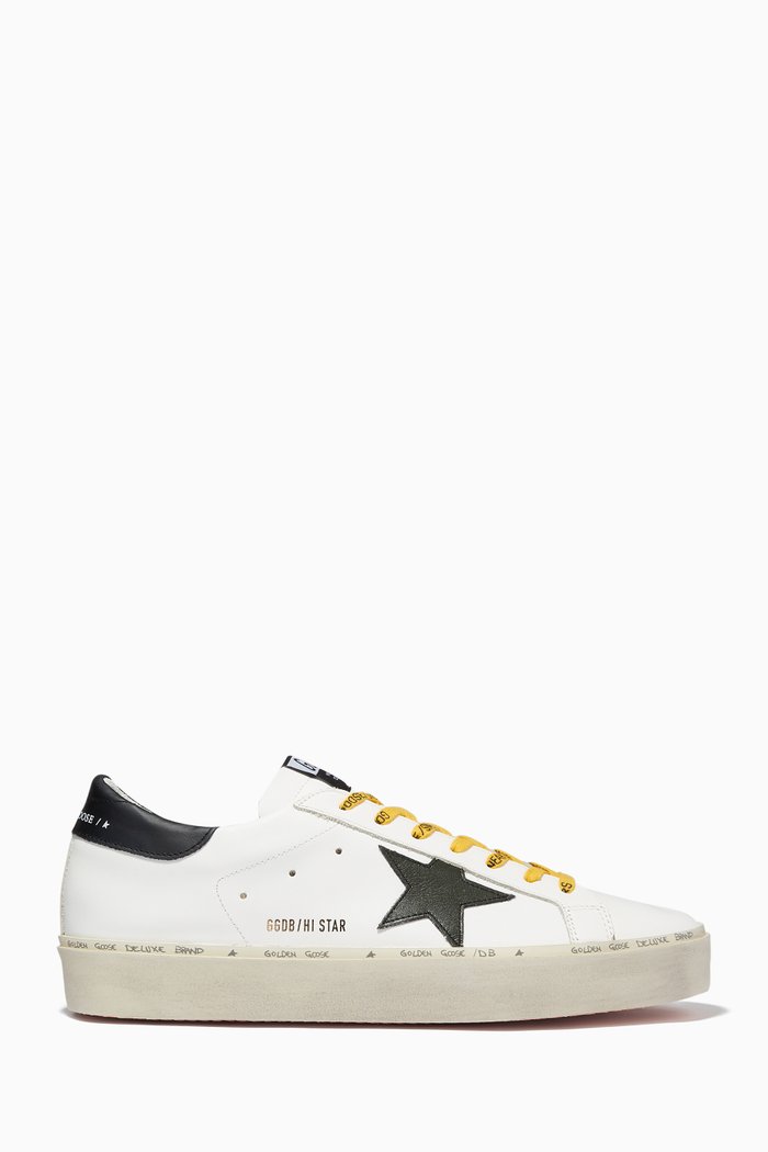 

Hi Star Sneakers with Leather Star in Leather, White