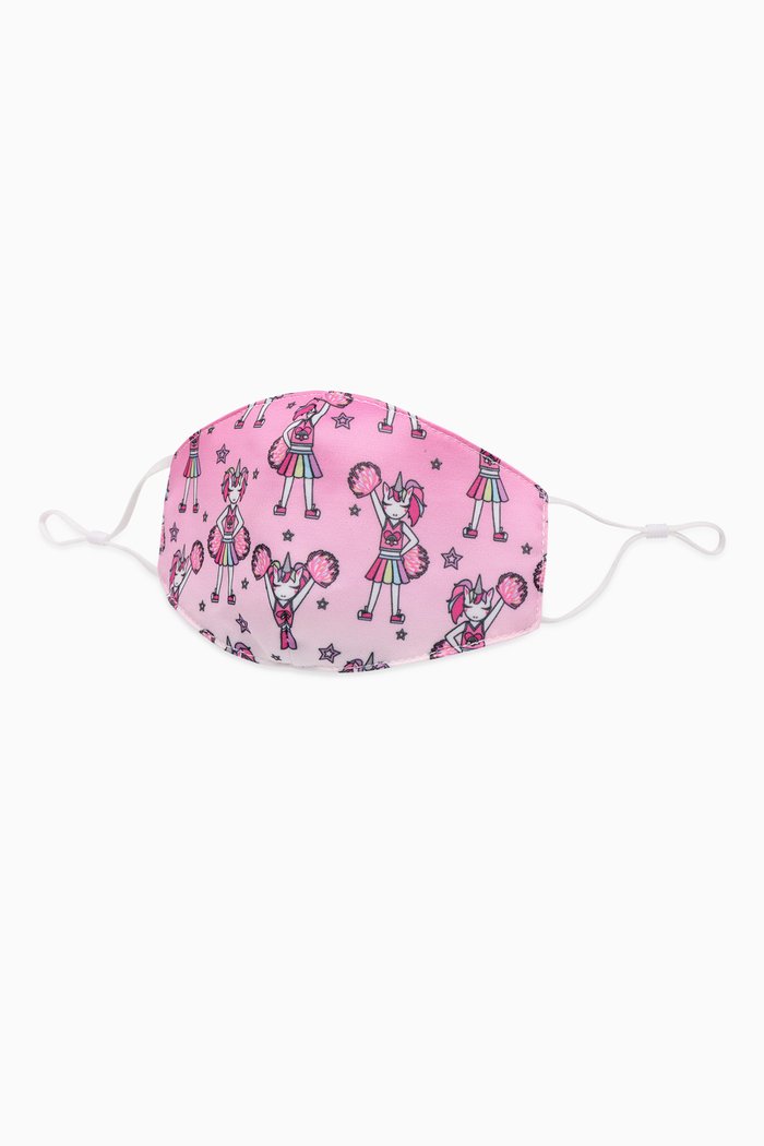 

Cheerleader Gwen Unicorn Printed Face Mask, Pink