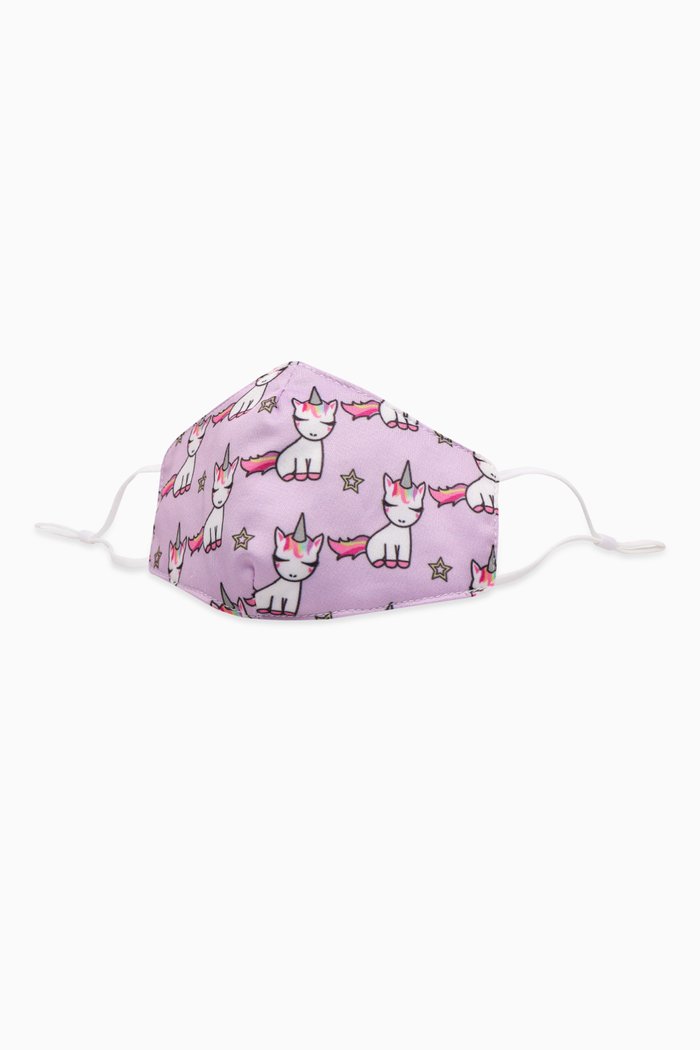 

Lil Miss Gwen Unicorn Printed Face Mask, Purple