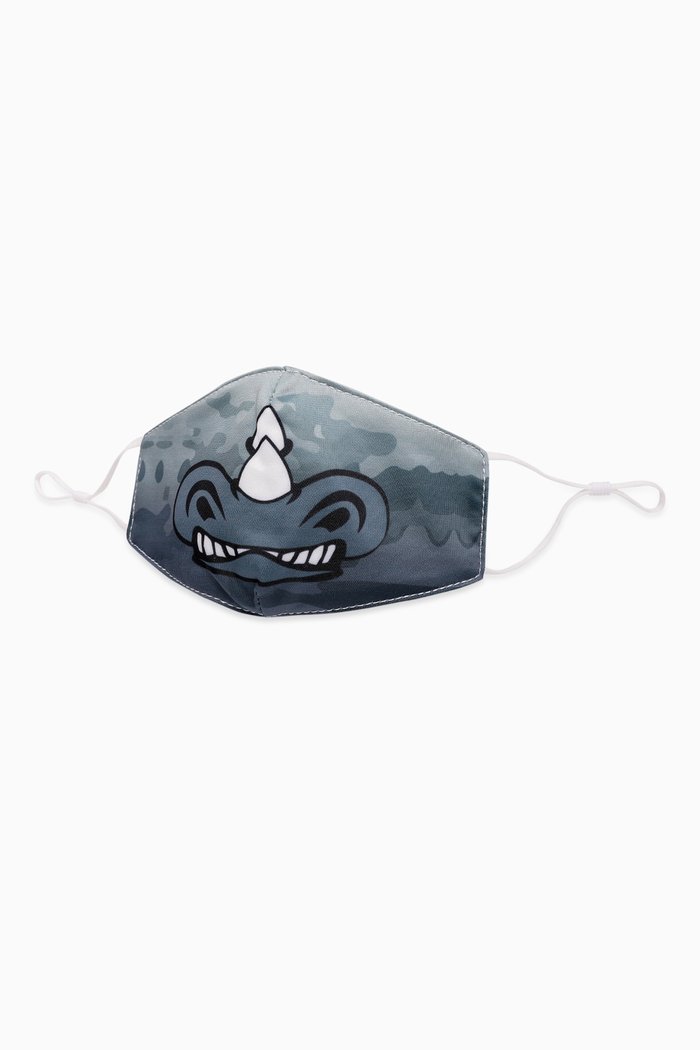

Rhino Printed Face Mask, Grey