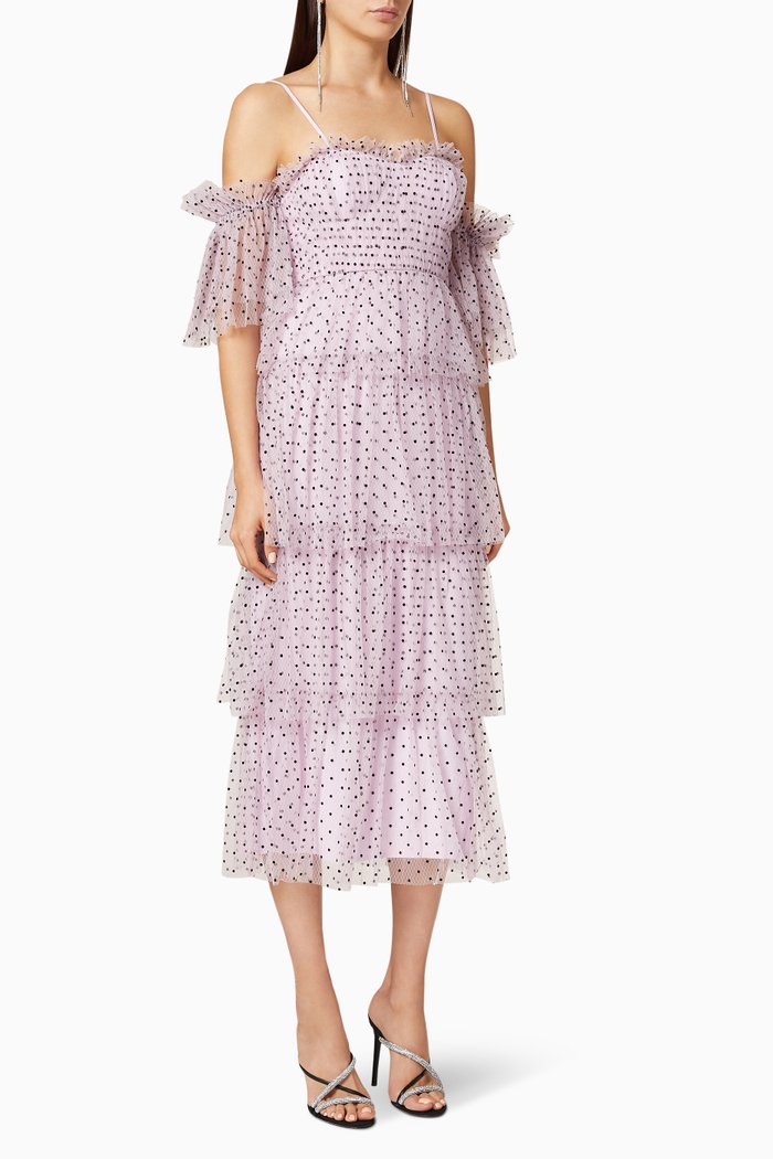Surrender Midi Dress, Purple