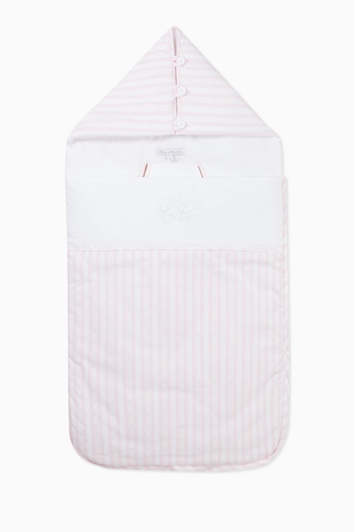 

Garda Striped Baby Nest, Pink