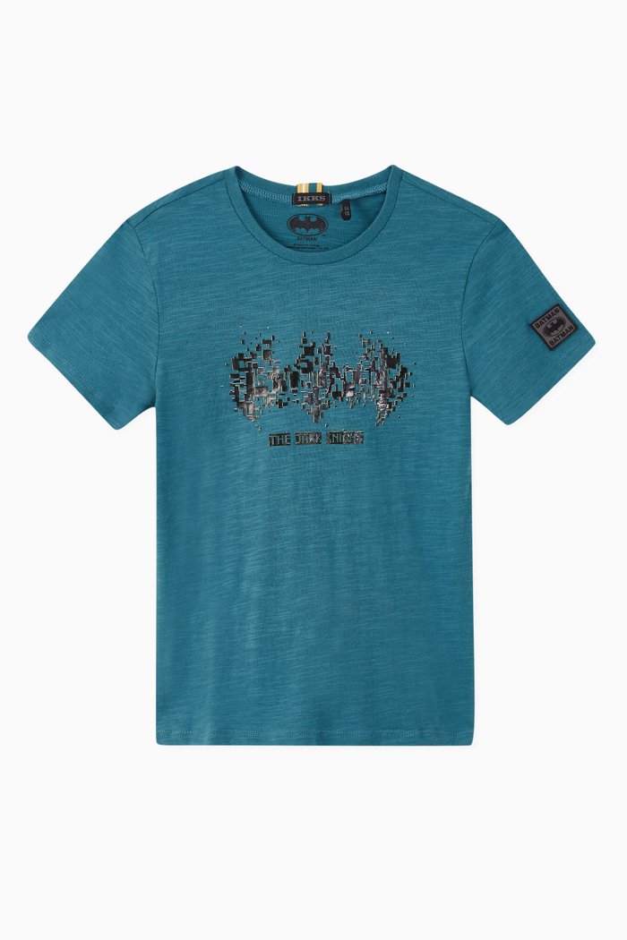 

Openwork Batman Cotton T-Shirt, Green