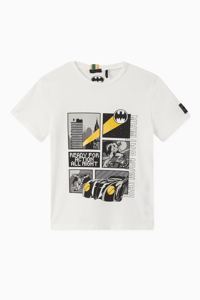 

Batman Comic Graphic Cotton T-Shirt, White