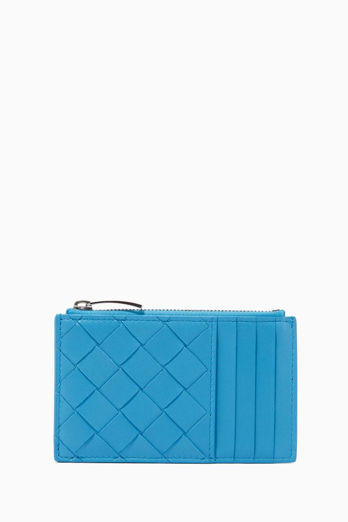 

Card Case in Intrecciato Nappa, Blue