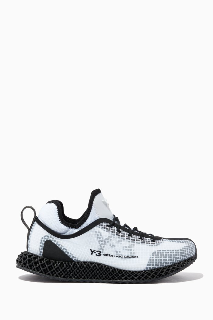 

Y-3 Runner 4D Sneakers in Mesh, White