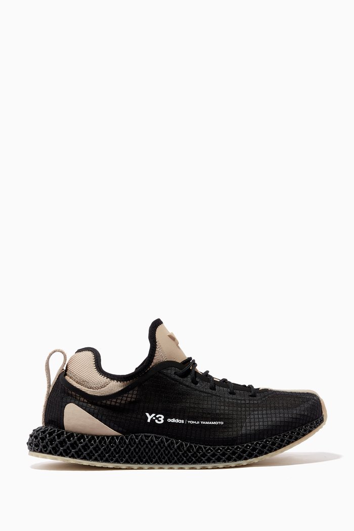 

Y-3 Runner 4D Sneakers in Mesh, Black