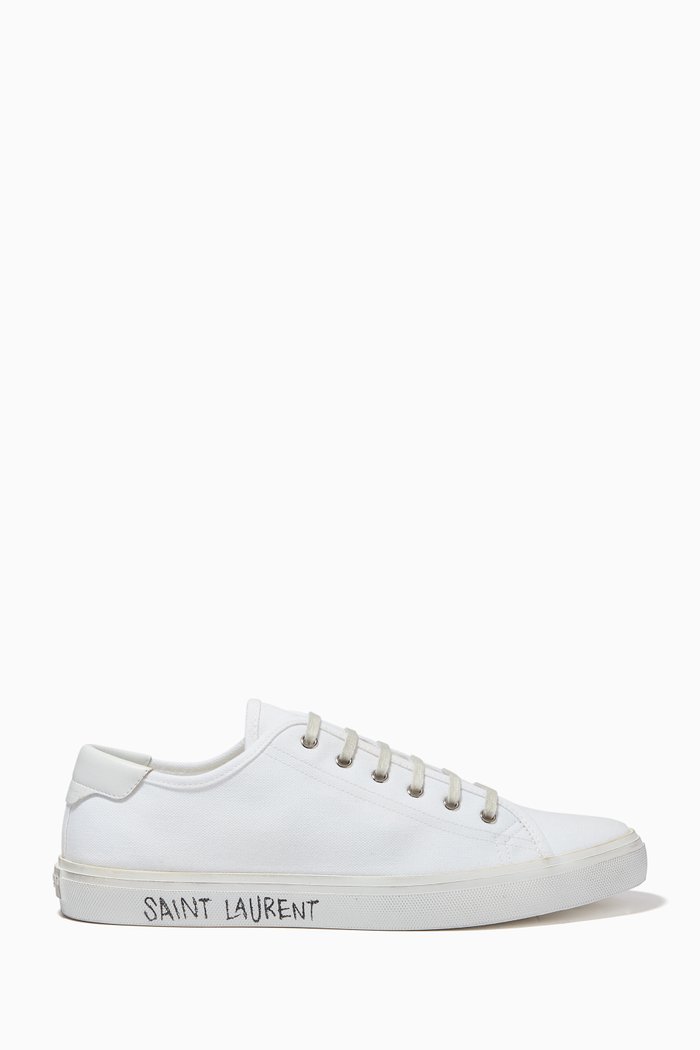 

Malibu Sneakers in Canvas & Leather, White