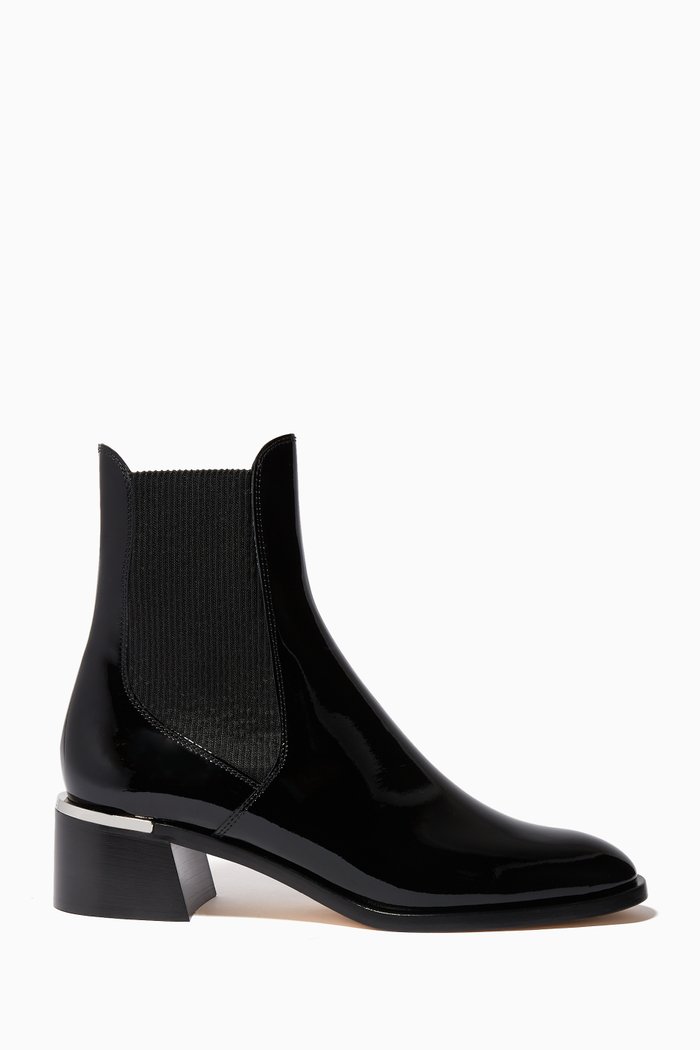 

Rourke 45 Ankle Boots in Shiny Naplack, Black