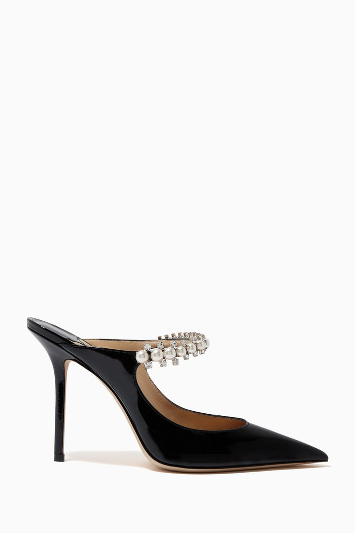 

Bing 100 Mules in Patent Leather, Black