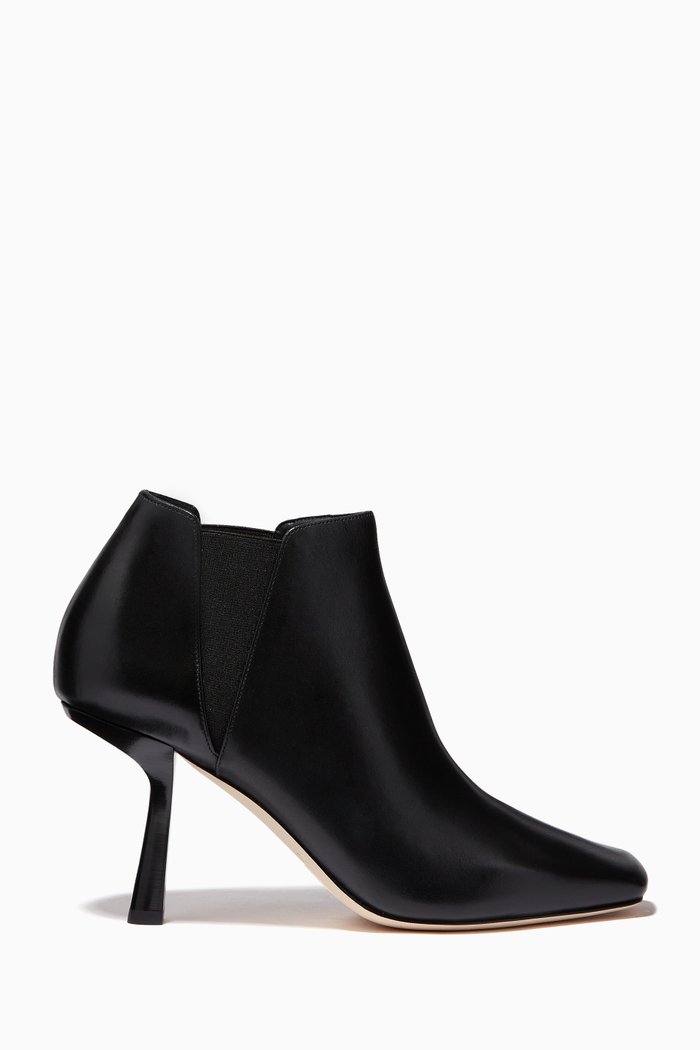 

Marcelin 85 Ankle Boots in Shiny Soft Calf Leather, Black
