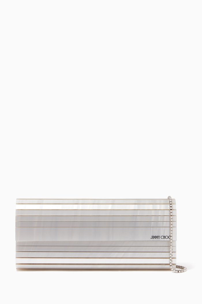 

Sweetie Clutch Bag in Mother of Pearl, White