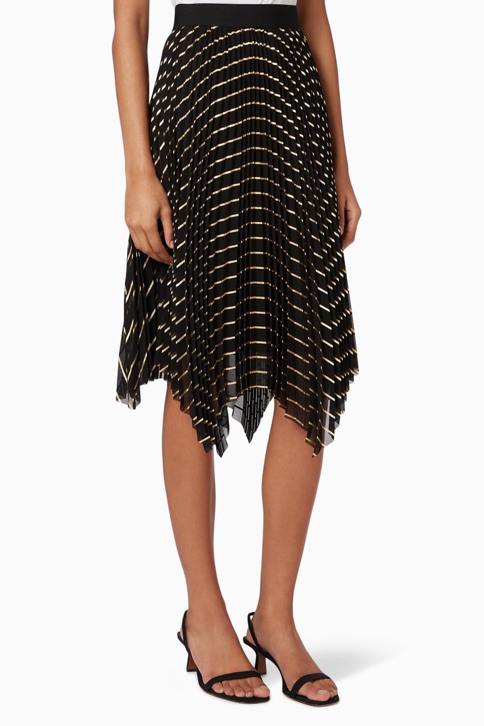 Patrick Pleated Skirt, Black