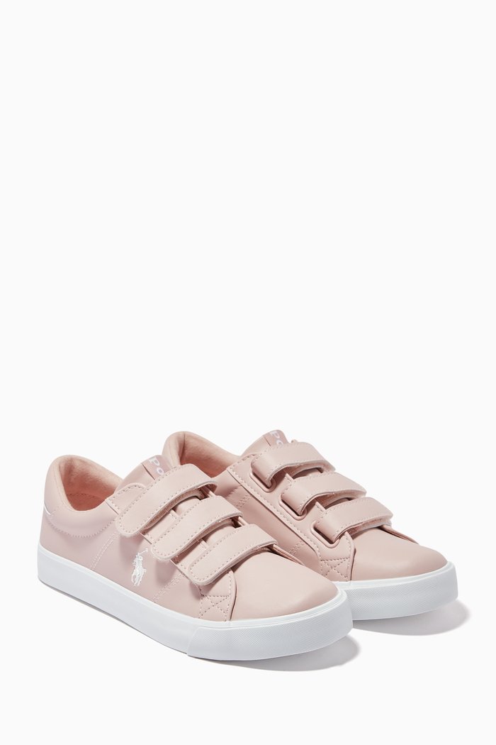 

Evanston Velcro Sneakers in Canvas, Pink