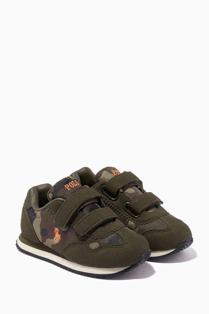 

Creston Velcro Sneakers in Canvas, Green