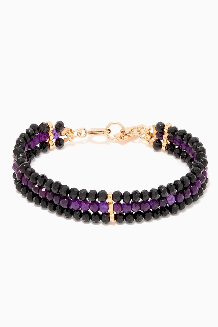

Multi Bead Bracelet, Black