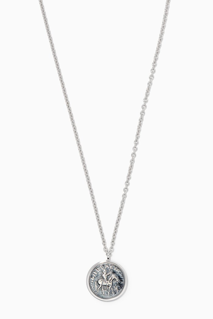 

Coin Pendant Necklace in Sterling Silver