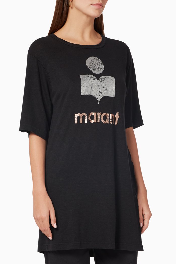 

Kuta Logo Linen T-Shirt, Black
