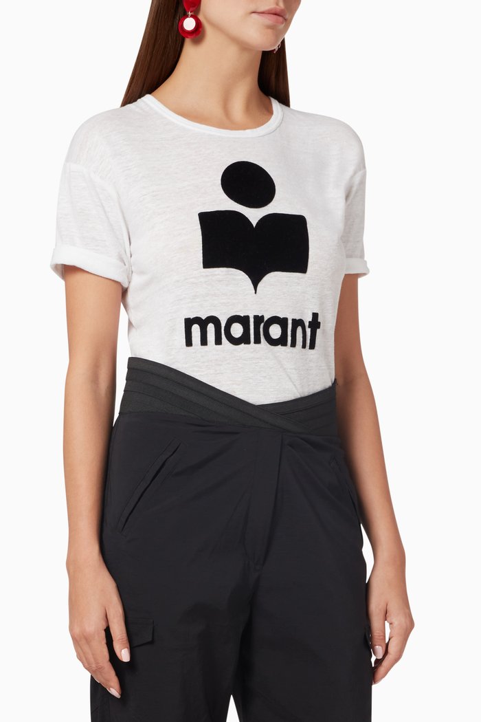 

Koldi Logo Linen T-Shirt, White