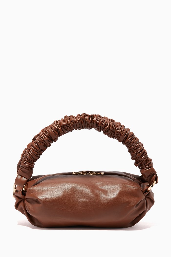 

Small Ninka Tote Bag in Vegan Leather, Brown