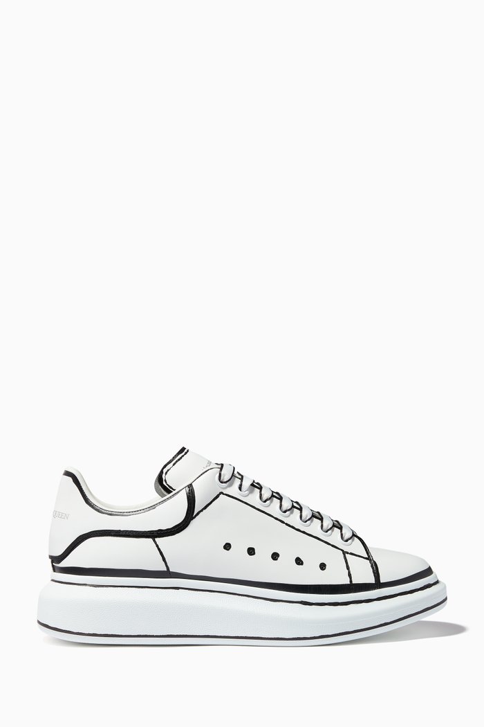 

Oversized Sneakers in Leather, White
