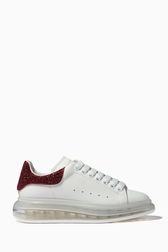 

Oversized Sneakers in Leather, Red