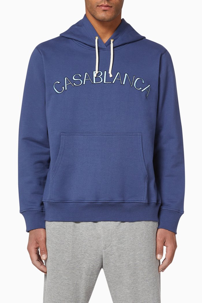 

Arches Cotton Hooded Sweatshirt, Blue