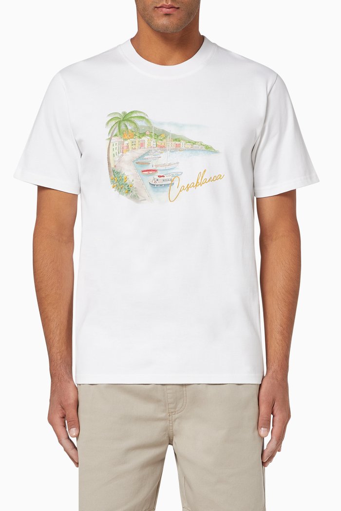 

Lago Di Casa Cotton T-Shirt, White