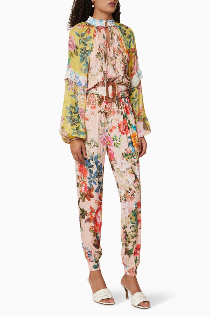 

Fluer Georgette Jumpsuit, Pink
