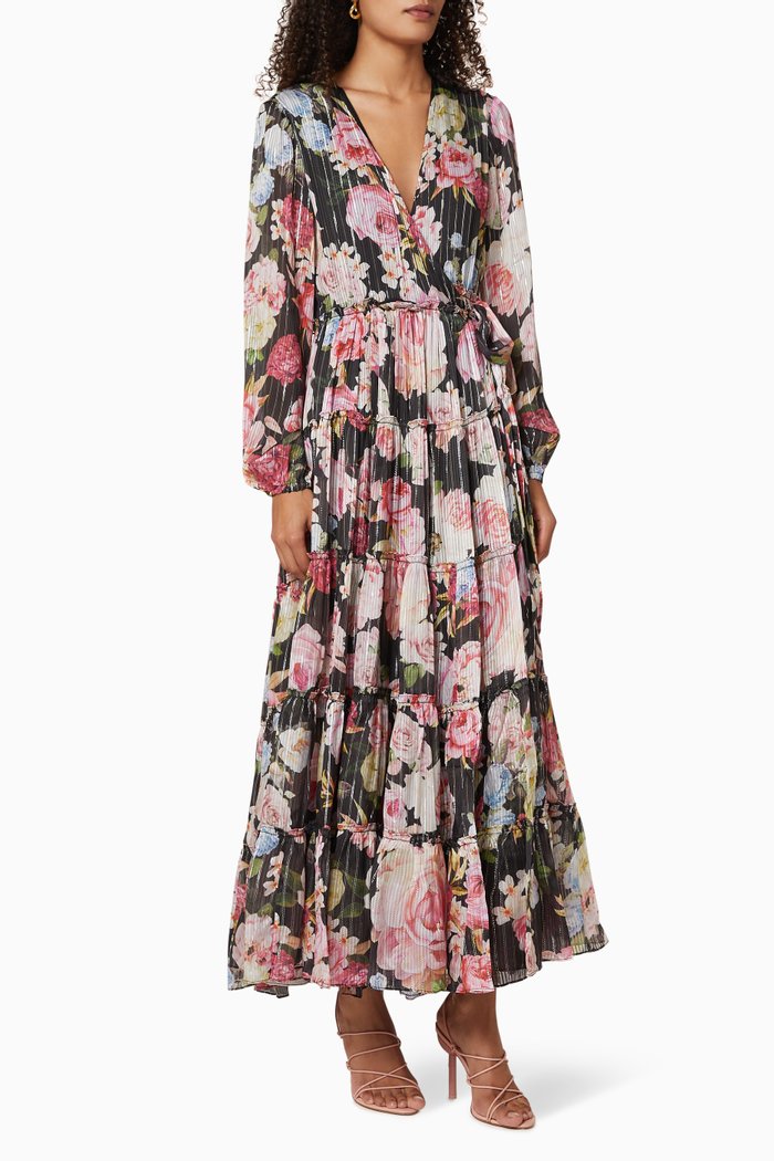 

Kilim Wrap Dress, Black