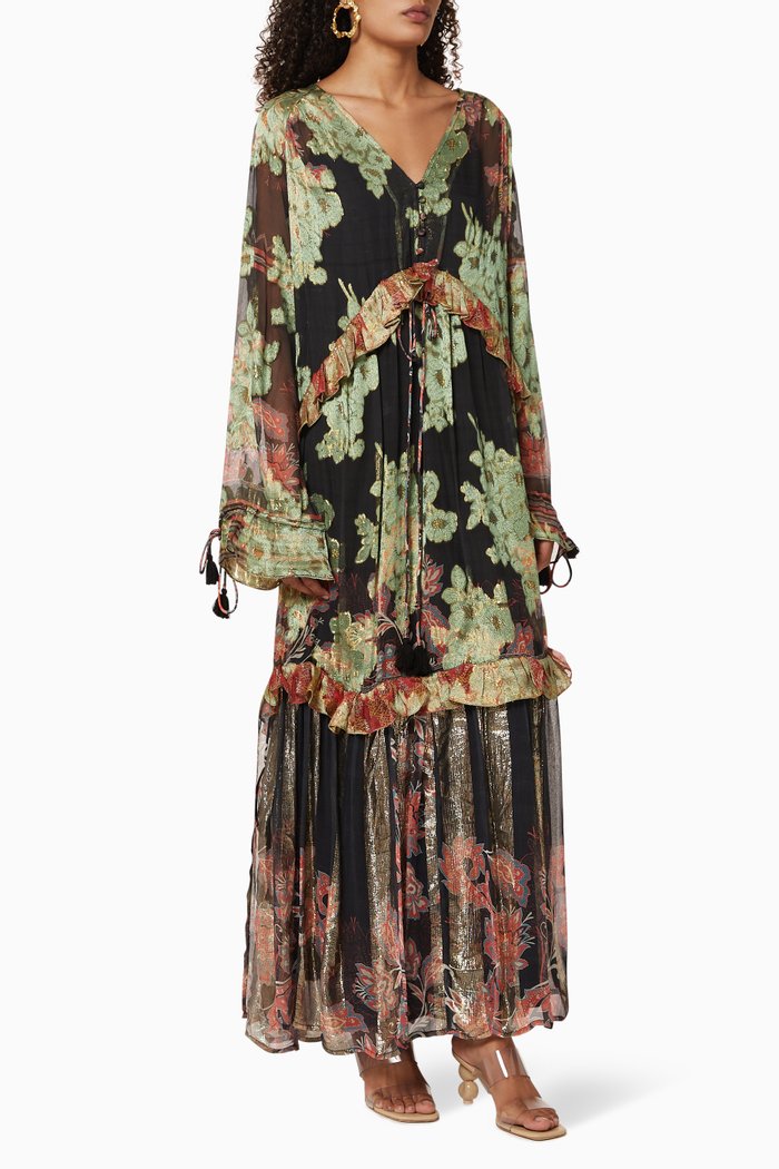 

Sion Kaftan Dress, Black