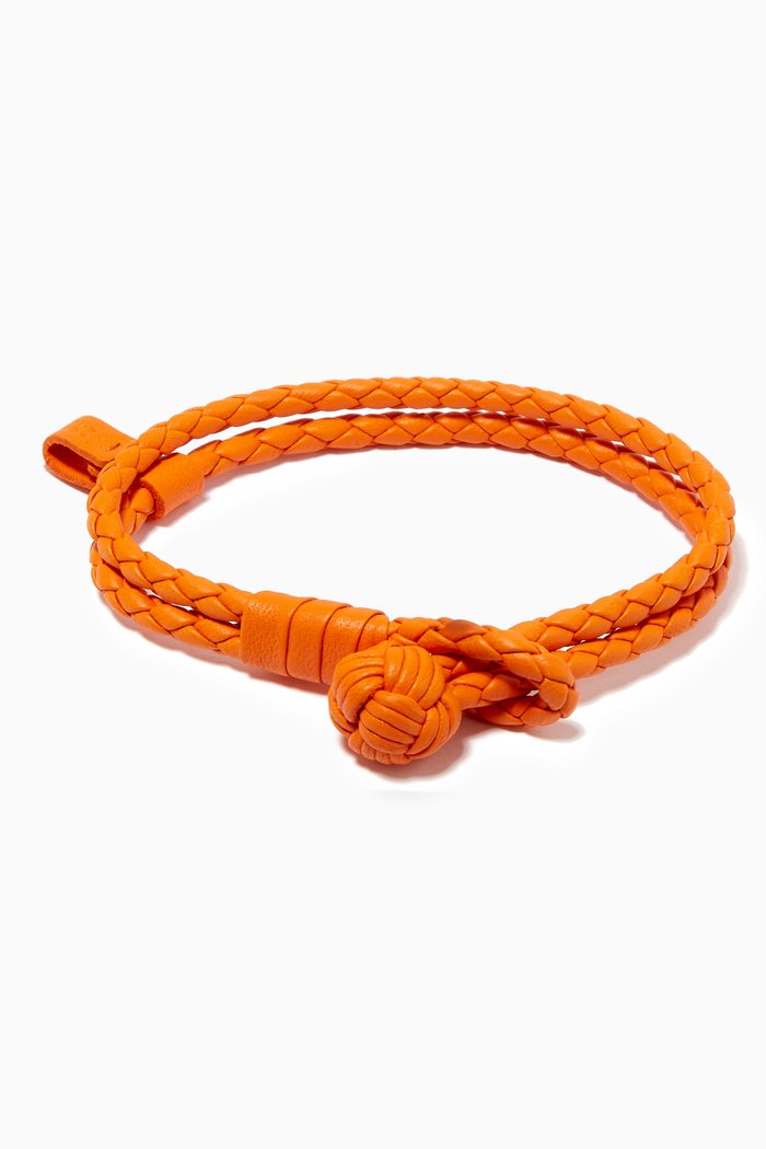 

Bracelet in Intrecciato Nappa, Orange