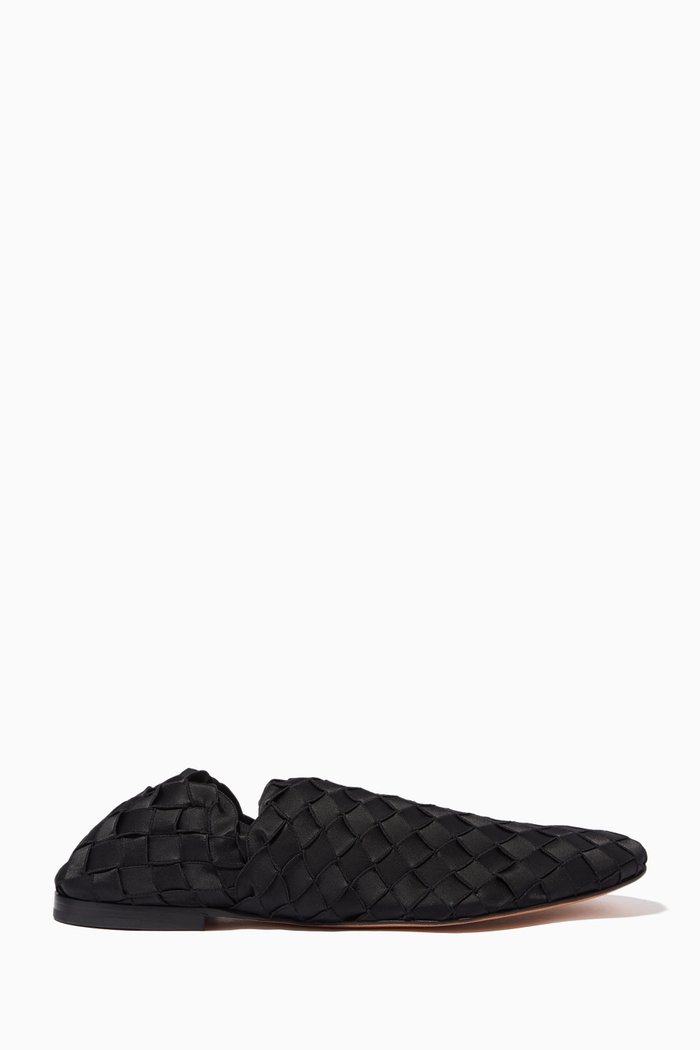

Slipper in Intrecciato Elastic, Black
