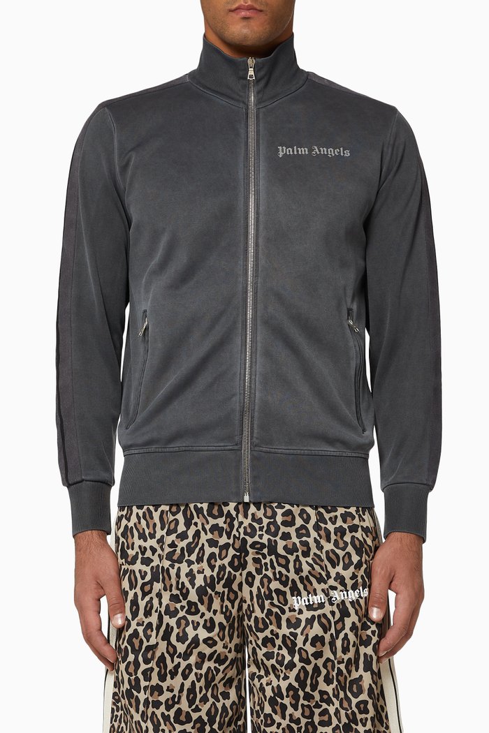 

Garment Dyed Track Jacket, Grey