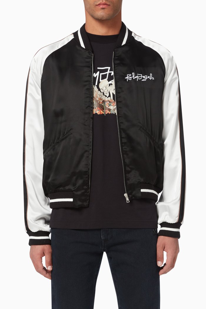 Desert Skull Bomber Jacket, Black
