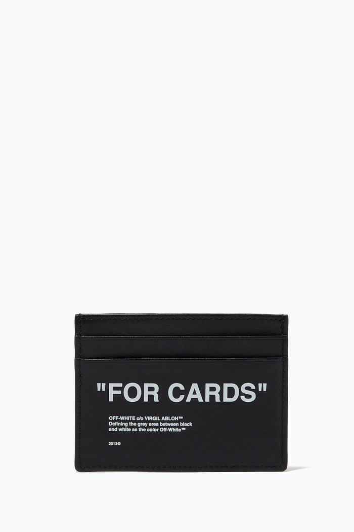 

"FOR CARDS" Cardholder in Leather, Black