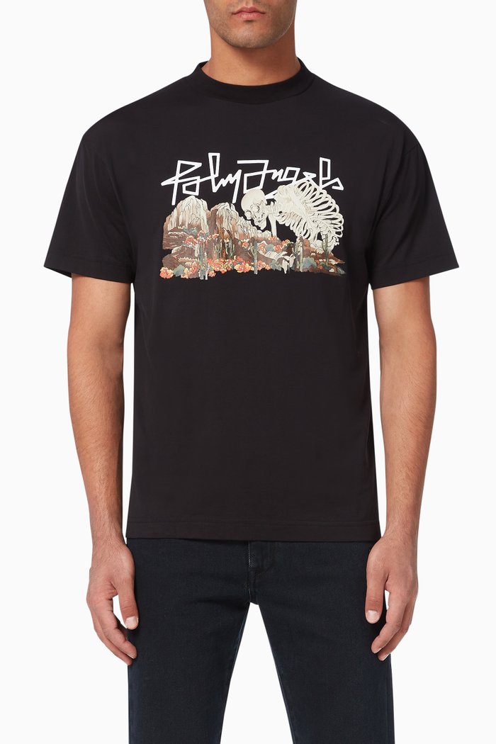 

Desert Skull Cotton T-Shirt, Black