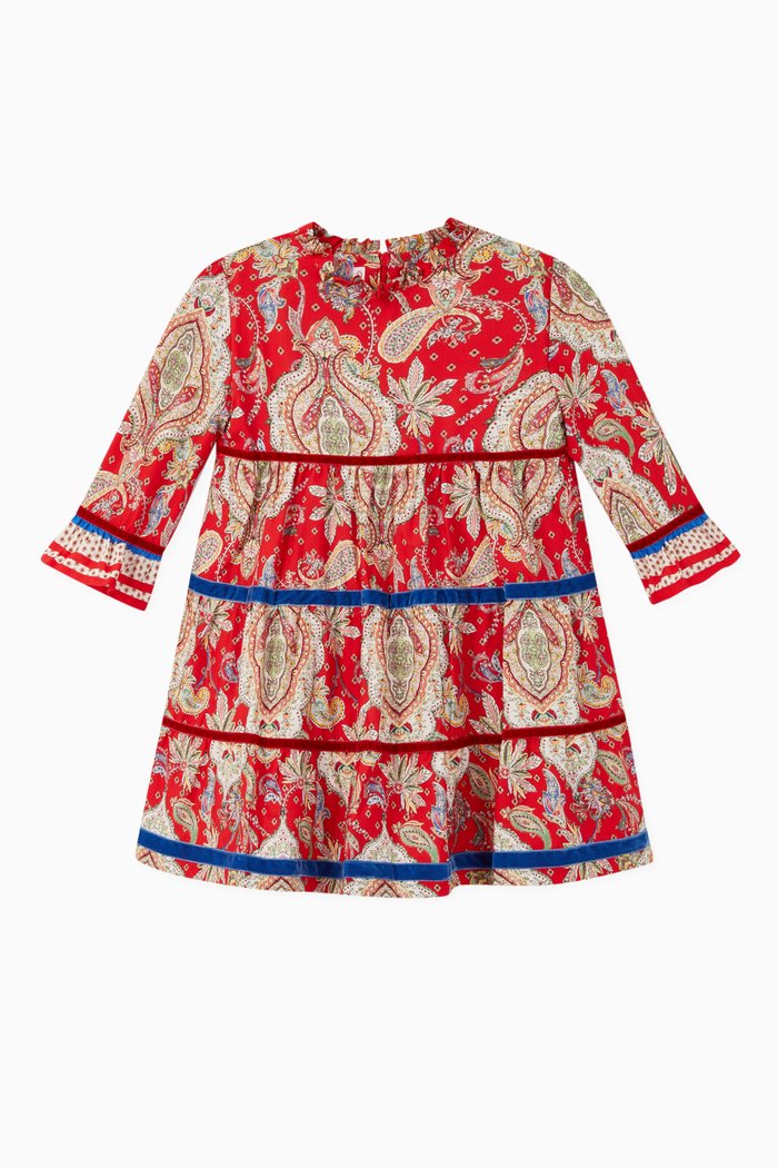 

Carola Cotton Blend Dress, Red