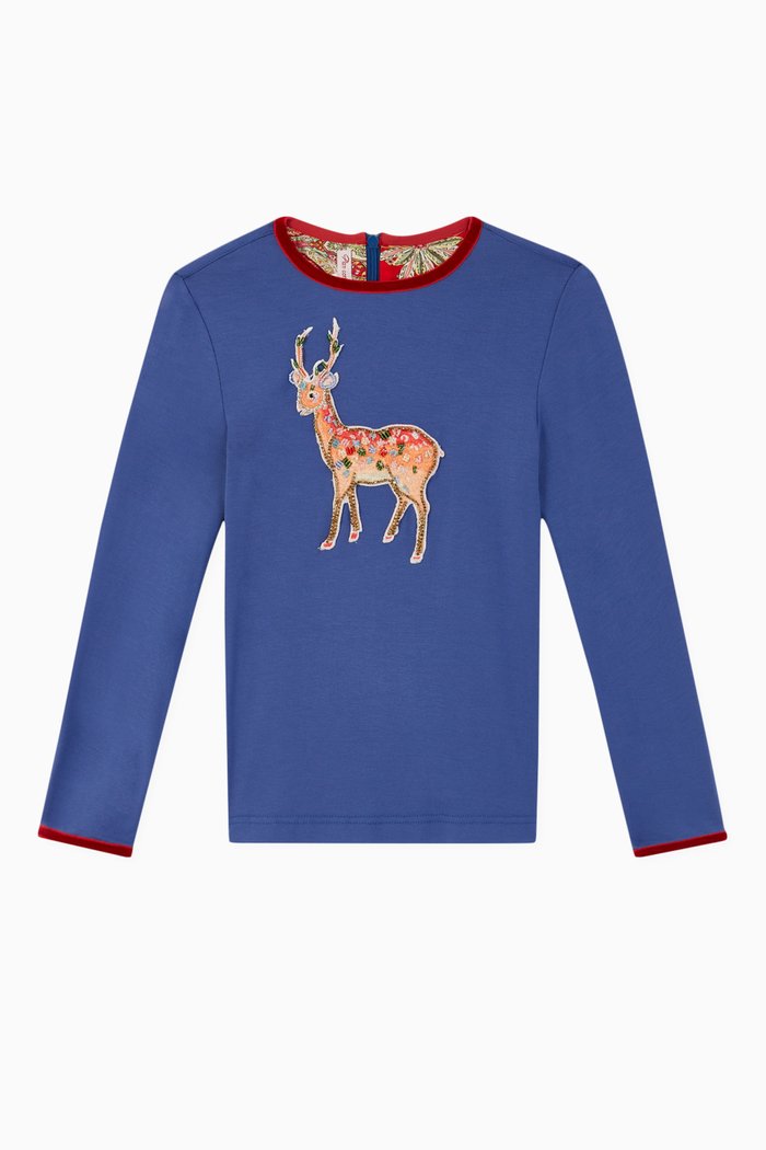 

Cameron Gazelle Trim T-Shirt, Blue