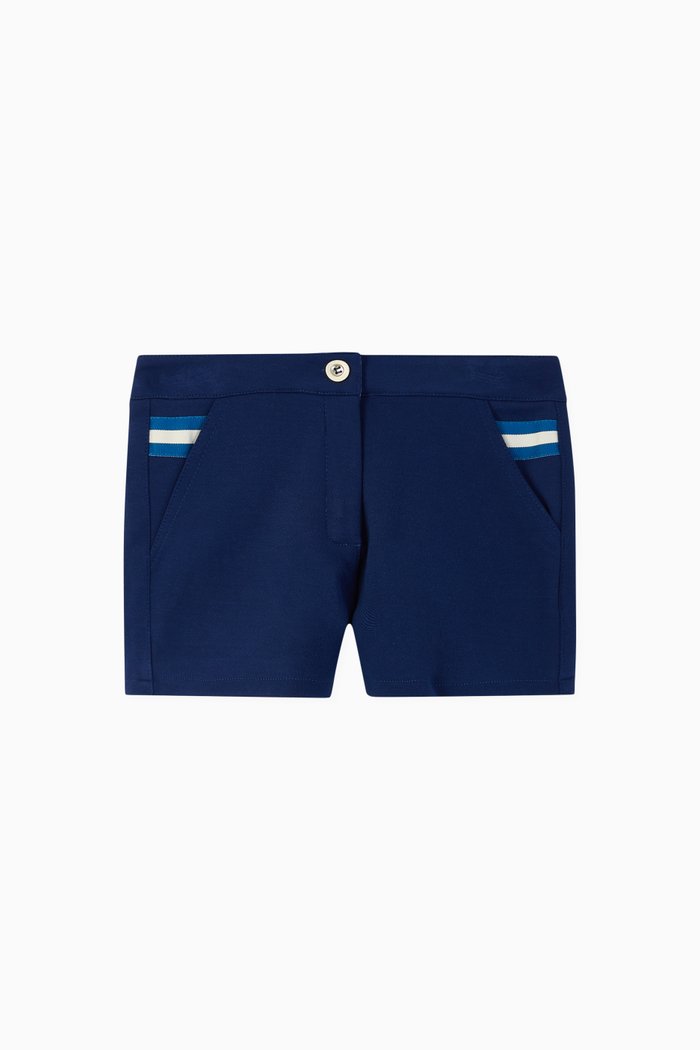 

Bonnie Shorts with Stripe Trims, Blue