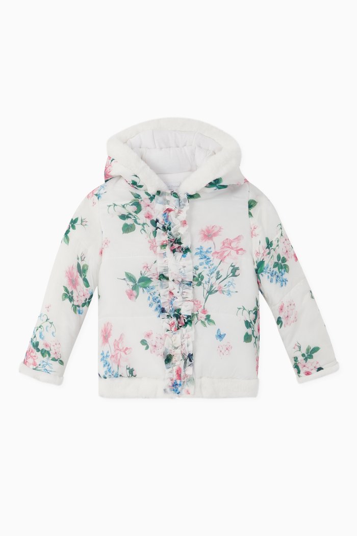 

Rosalie Faux Fur Trimmed Coat, White