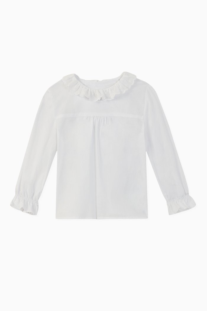 

Oihane Cotton Blouse, White