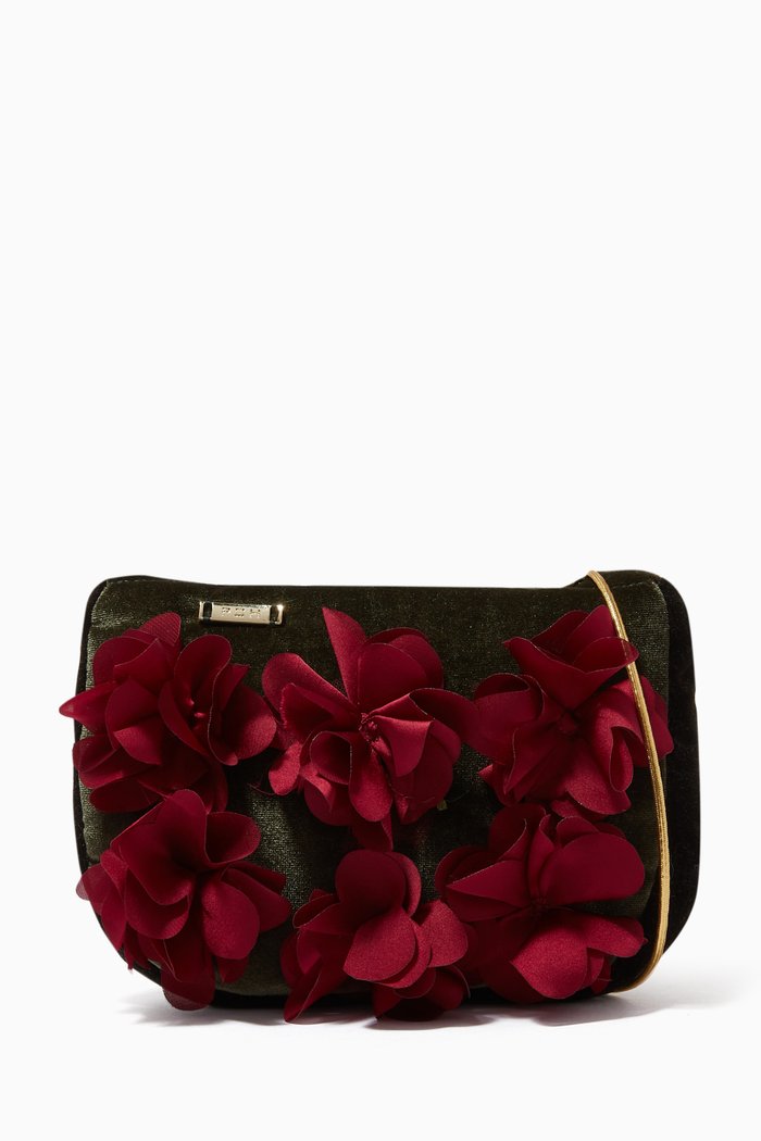 

Jolie Velvet Crossbody Bag, Red