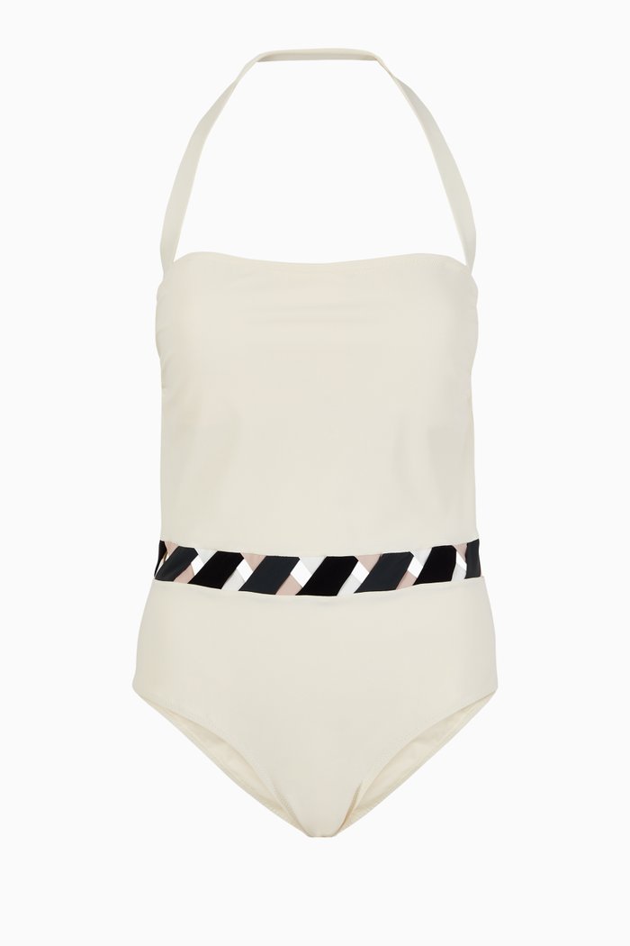 Porto Cervo One Piece Swimsuit, White