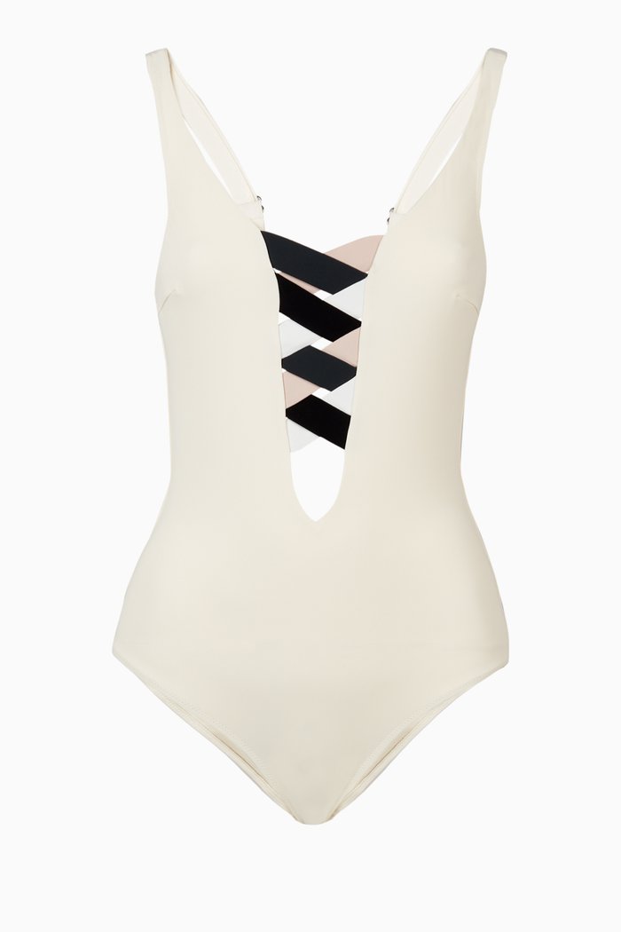St Martin One Piece Swimsuit, Neutral