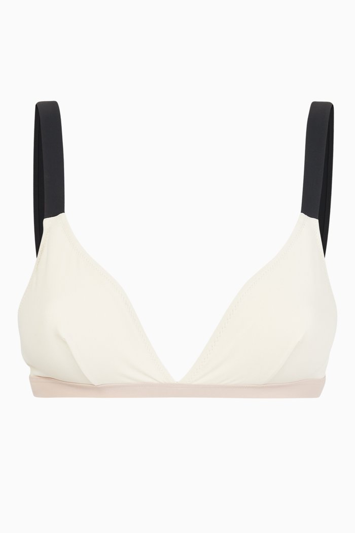 

St Barths Bikini Top, White