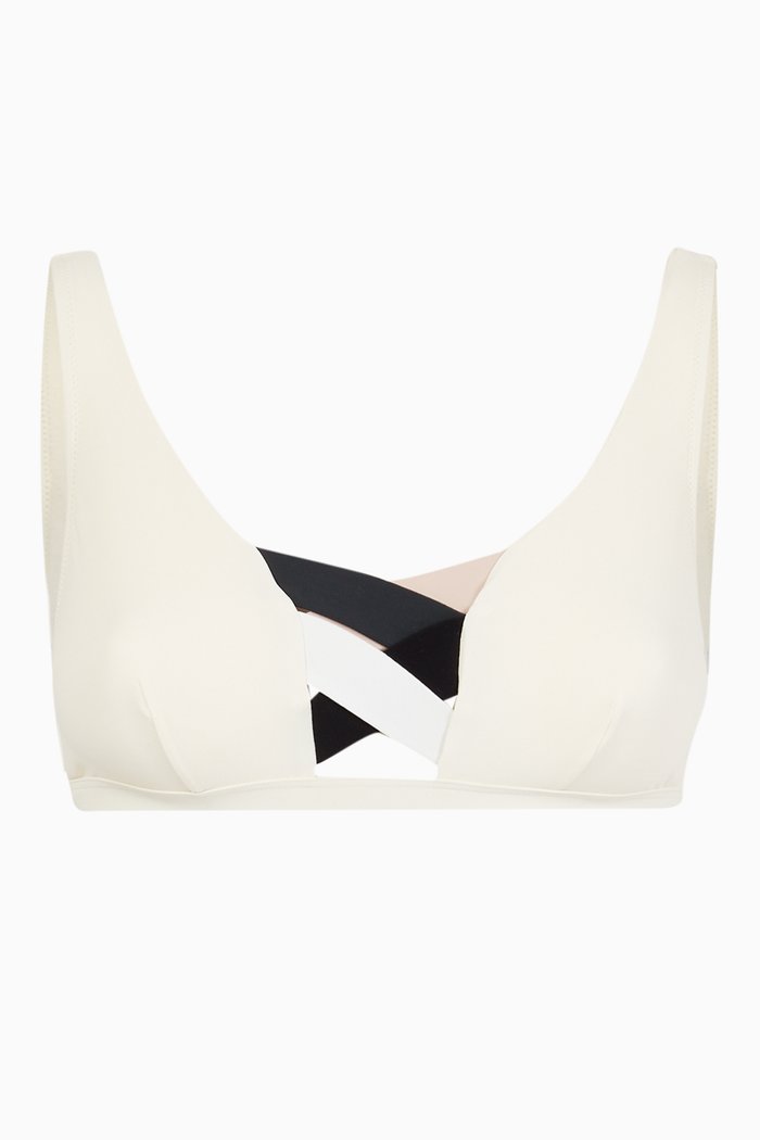 

Martinique Bikini Top, White